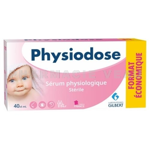 PHYSIODOSE Sérum Physiologique 40 unidoses 