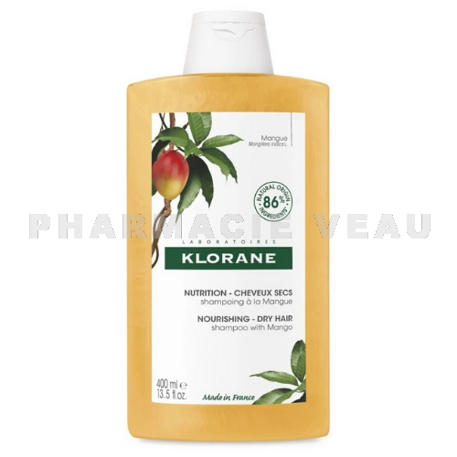 KLORANE Nutrition Shampoing à la Mangue 400 ml