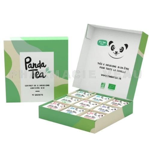 Panda Tea Coffret 8 Infusions Bio 45 sachets