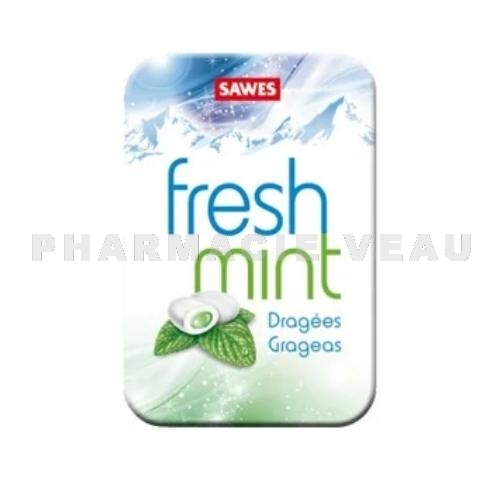 Sawes Fresh Mint Dragées 20 g