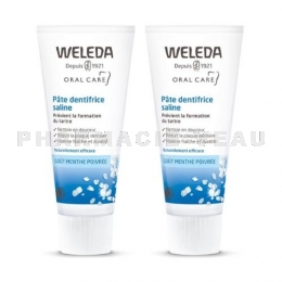 WELEDA - Pâte Dentifrice Saline Bio 2x75 ml