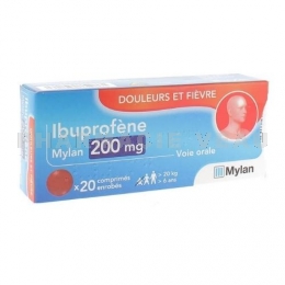 Ibuprofène 200 mg Mylan 20 comprimés enrobés