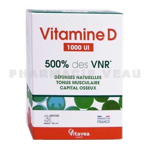 Vitavea Vitamine D 1000 UI 90 comprimés