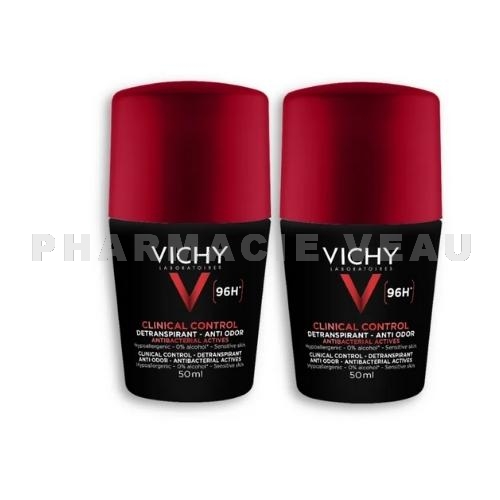 Vichy Homme Clinical Control Détranspirant 96h 2x50 ml