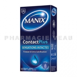 Manix Préservatif Contact Plus Sensations Intactes x12