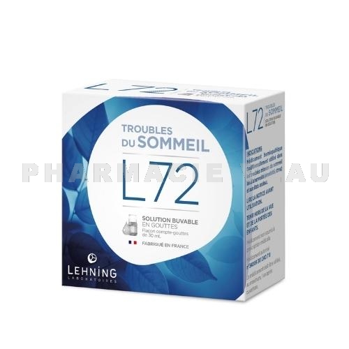 L72 Troubles mineurs du sommeil Gouttes LEHNING (30 ml)
