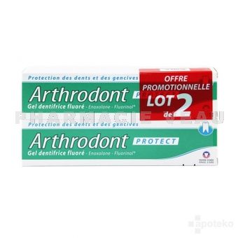 ARTHRODONT Protect Enoxolone acide glycyrrhétinique 0,7% - Gel Fluoré - Lot de 2 Tubes de 75 ml