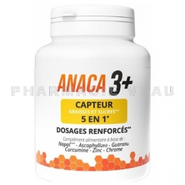 ANACA3+ Capteur 5en1 Graisses et Sucres 120 gélules