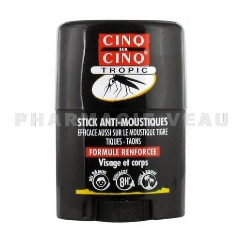 5/5 CINQ sur CINQ Stick Anti-Moustiques 20 ml