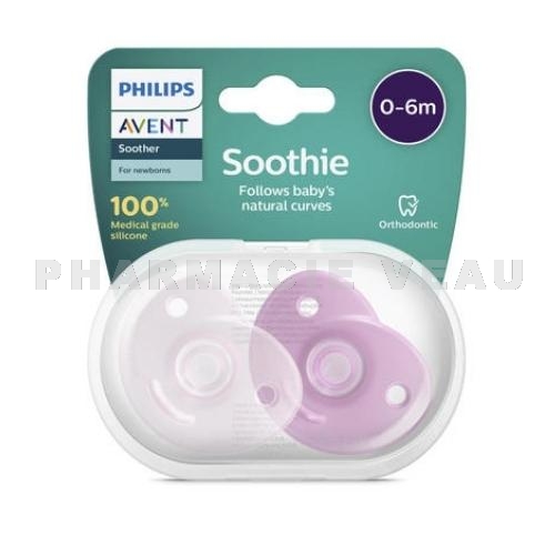 AVENT Soothie Sucettes Orthodontiques 0-6 mois x2