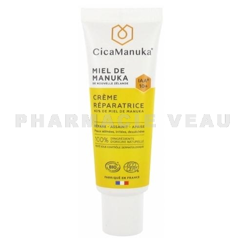 CicaManuka Crème Réparatrice IAA 10+ Miel de Manuka Bio 40 ml