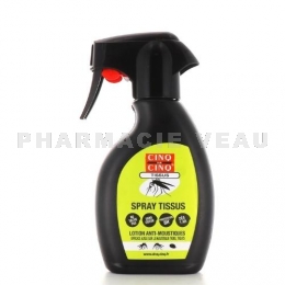 5/5 CINQ sur CINQ Spray Tissus Lotion Anti-Moustiques 250 ml
