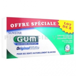 GUM Original White Dentifrice 2x75 ml