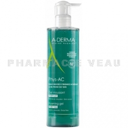 ADERMA Phys-AC Gel Moussant Purifiant 400 ml
