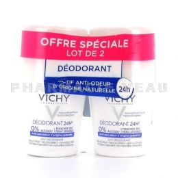 VICHY Déodorant 24h Toucher Sec Roll-On 50 ml 2x50 ml