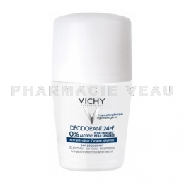 VICHY Déodorant 24h Toucher Sec Roll-On 50 ml