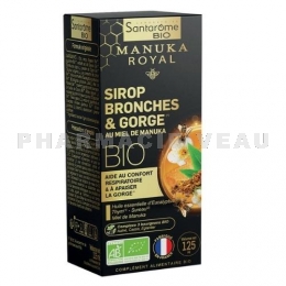 Santarome Bio Manuka Royal Sirop Bronches et Gorge 125 ml