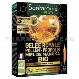 Santarome Bio Manuka Royal Gelée Royale Pollen Propolis 20 ampoules