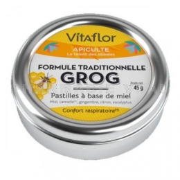 Vitaflor Grog Pastilles Miel 45 g