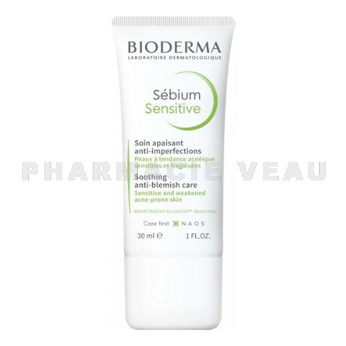Bioderma Sébium Sensitive Soin Apaisant Anti-imperfections 30 ml