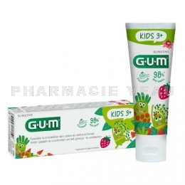 GUM Kids Dentifrice 3+ ans 2x50 ml