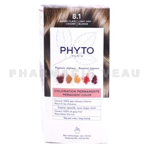 Phyto Paris Coloration Permanente 8.1 Blond Clair Cendré