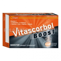 Vitascorbol Boost Booster Physique & Intellectuel 20 comprimés