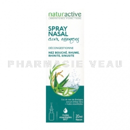 NATURACTIVE Spray nasal décongestionnant huiles essentielles 20ml 