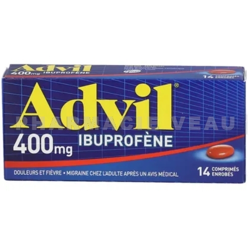 ADVIL 400 mg boîte de 14 comprimés enrobés