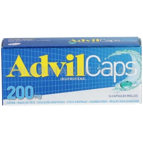 ADVILCAPS 200 mg boîte 16 capsules molles