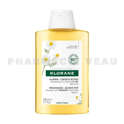 KLORANE CAMOMILLE Shampooing Cheveux Blonds 200 ml