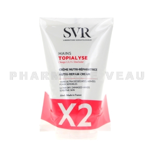 SVR TOPIALYSE Crème Mains Nutri-Réparatrice (2x50 ml)