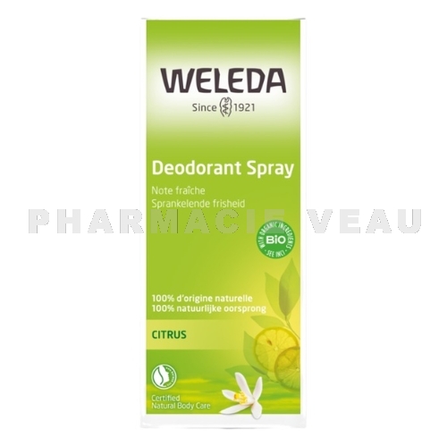 WELEDA Déodorant Spray 24H Citrus Bio
