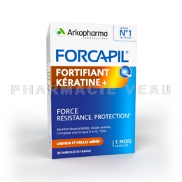 ARKOPHARMA - Forcapil Fortifiant Kératine+ Anti-Casse - 60/180 Gélules