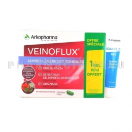 ARKOPHARMA - Veinoflux Jambes Légères - 30 gélules + Gel 15 ml offert