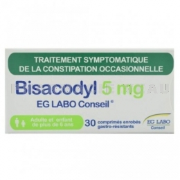 EG Labo Bisacodyl 5 mg 30 comprimés 