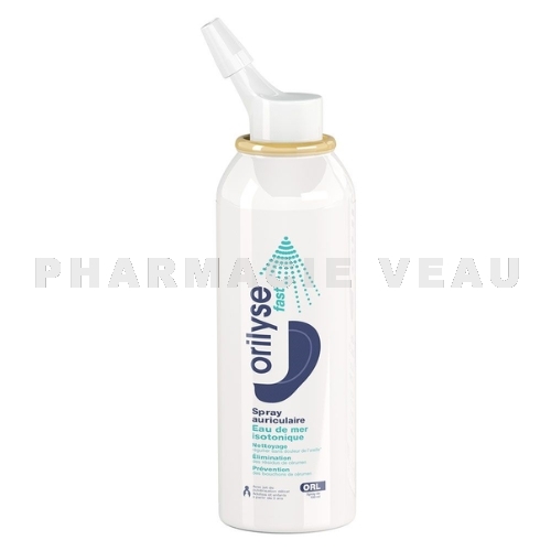Spray Nettoyant Oreille Orilyse Fast 100 ml Eau de mer isotonique