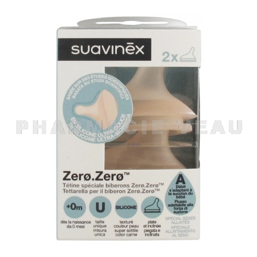 Suavinex Zéro.Zéro Biberon Anti-Colique +0 mois - Pharmacie Veau