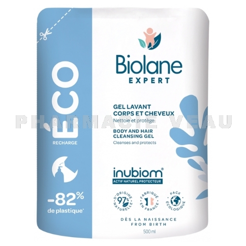 Biolane Gel lavant corps et cheveux - 500ml - Pharmacie en ligne