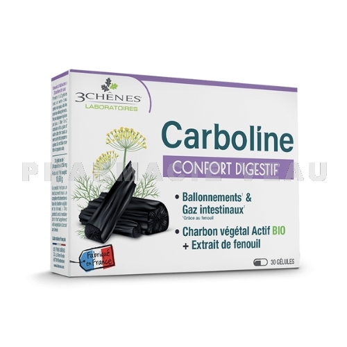 3 CHÊNES - Carboline Confort Digestif 30 gélules