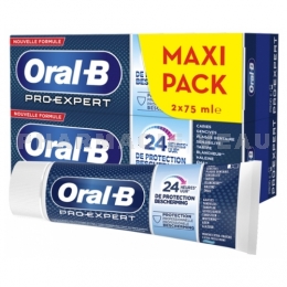 Oral-B Pro-Expert Dentifrice 24H Menthe Extra Forte 2x75 ml