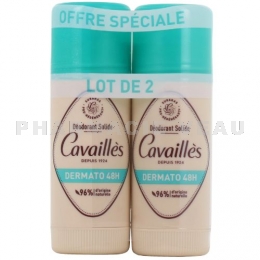 CAVAILLES - Déodorant Stick Dermato 48h Lot 2x40 ml