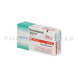 Paracétamol Zentiva 1000 mg 8 Comprimés 