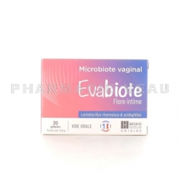 EVABIOTE - Complément Flore Intime - Microbiote Vaginal - 20gélules Voie Orale