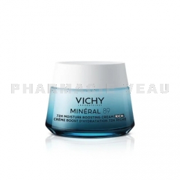 VICHY - Minéral 89  Crème Boost D’Hydratation Riche 72h - Pot 50ml