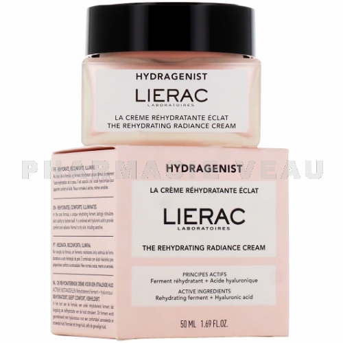 Liérac - HYDRAGENIST - Gel Crème Réhydratante Eclat - Pot 50ml