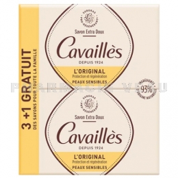 CAVAILLES - Savon Extra Doux L'Original 3x250 g + 1 gratuit