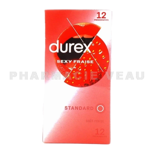 Durex Sexy Fraise 10 préservatifs