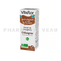 VITAFLOR - Naturgem Extrait De Bourgeon De Châtaignier BIO - Flacon 15ml