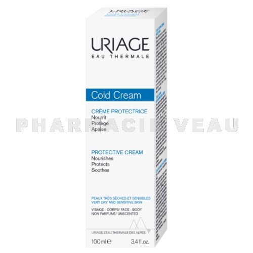 URIAGE - Cold Cream Crème Protectrice Peaux Sèches Et Sensibles - Tube 100ml